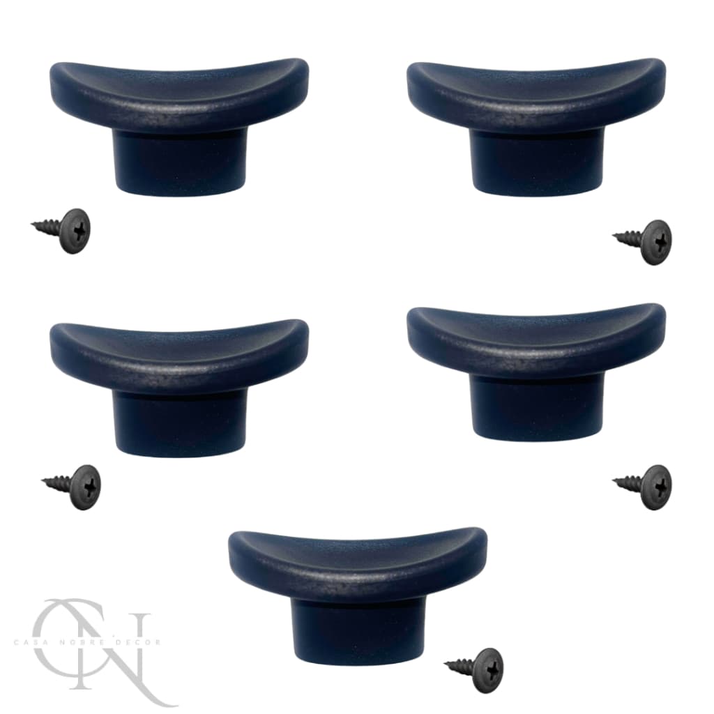 Kit 5 Puxadores Pomel Pegador Para Tampas De Vidro Panela Frigideira