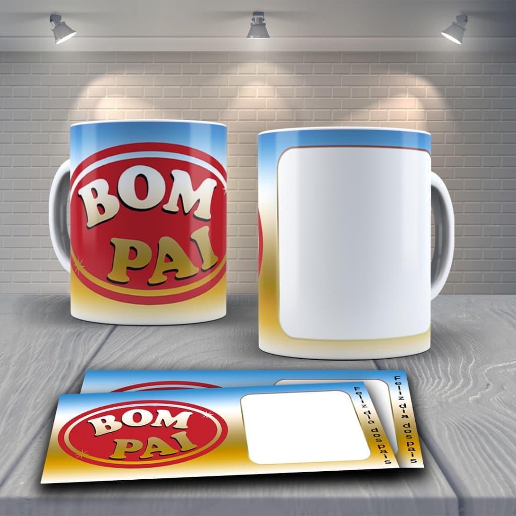 Caneca Personalizada para o Dia dos Pais com a foto do seu Pai