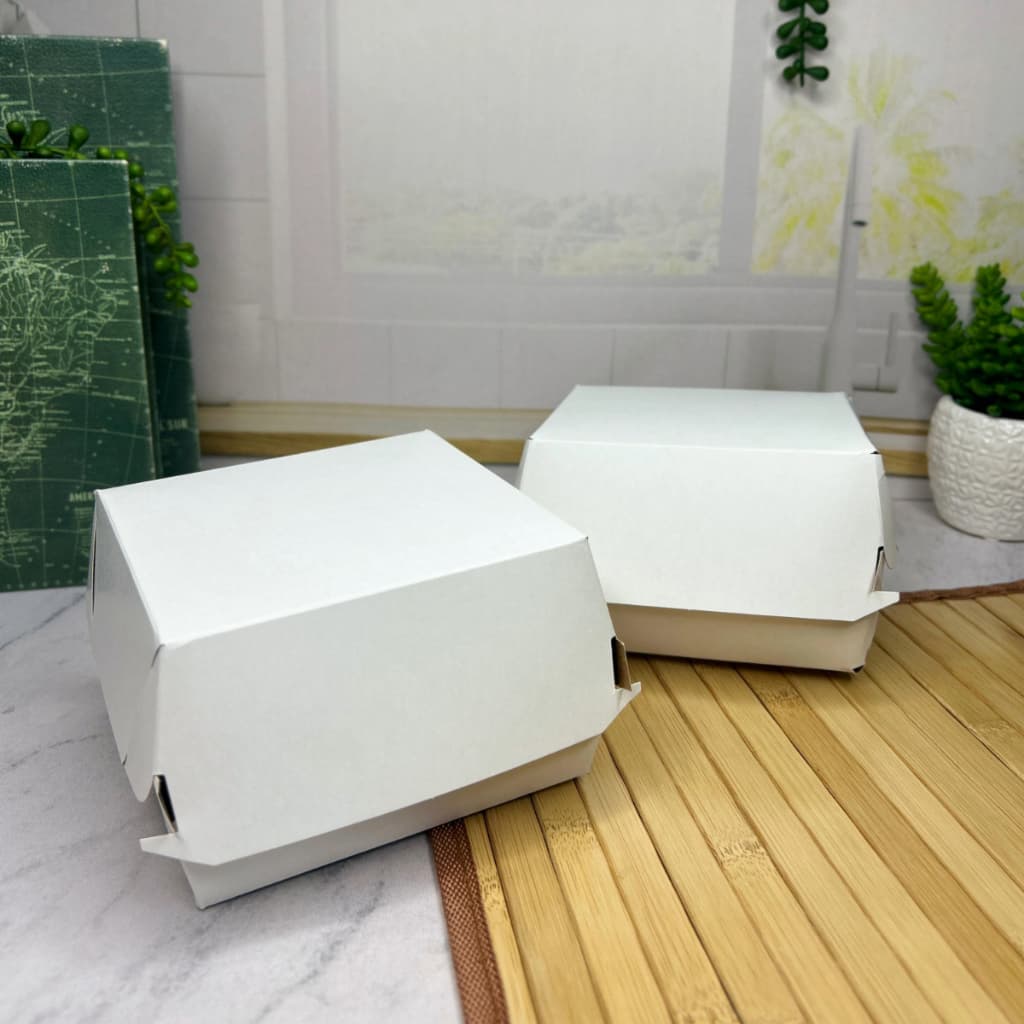 Embalagem Caixa De Papel Para Lanche/Hambúrguer Delivery - 50 unidades