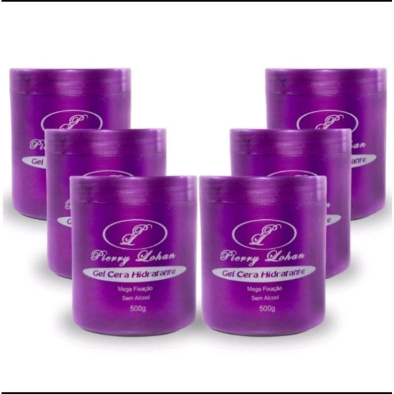 Gel Para Cabelo Cera Hidratante Pierry Lohan 500g cada kit 6 unidades