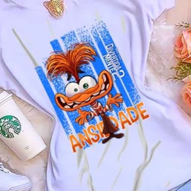 Artes Impressa Tema: Divertidamente 2 c/10 Imagens A4 Prontas Pra Sublimar Camisetas