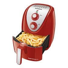 Fritadeira Elétrica Air Fryer Mondial Grand Family Inox AFN-50-RI 5L Vermelha - 127V