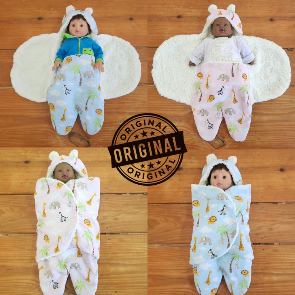 Saco de Bebê Dormir Estampado Sherpa Carneirinho Microfibra