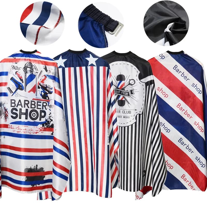 Capa De Corte Para Barbeiro Capa De Corte Para Barbearia Capa De Corta Cabelo Para Barbeiro Cabeleireiro Fecho Americano