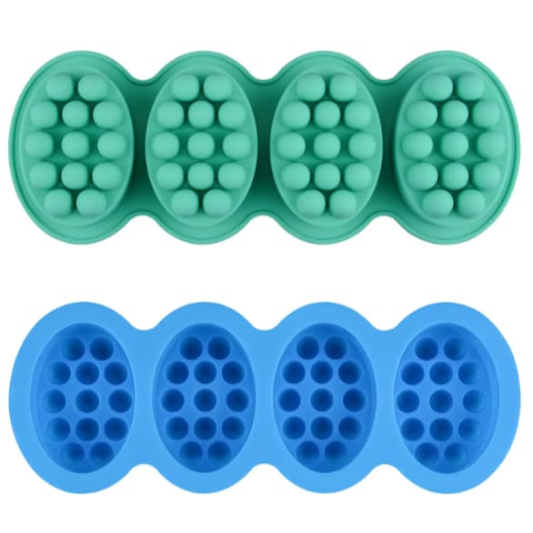 Molde Silicone 4 Sabonetes Bolinhas Natural Vela Decoração
