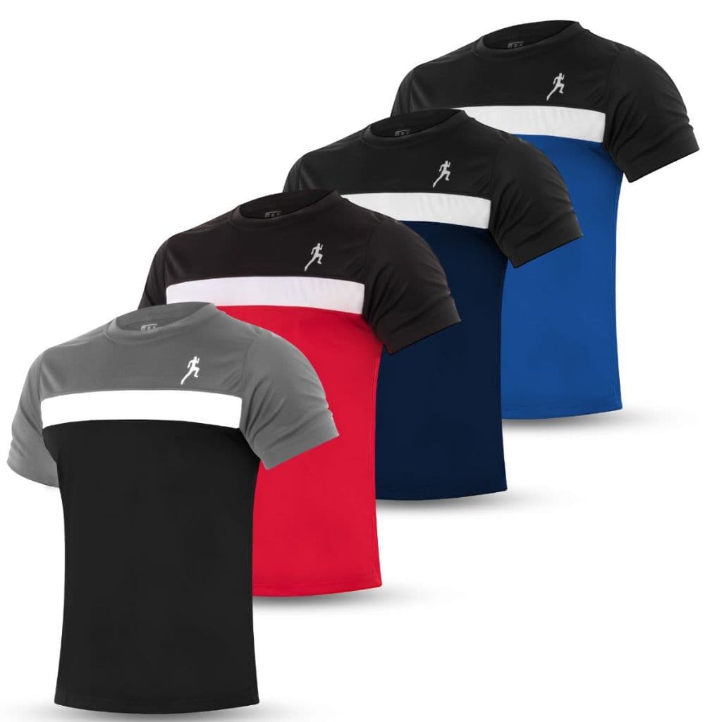 Kit 4 Camisetas Camisas Masculinas Esportiva Academia Refletiva Recortada