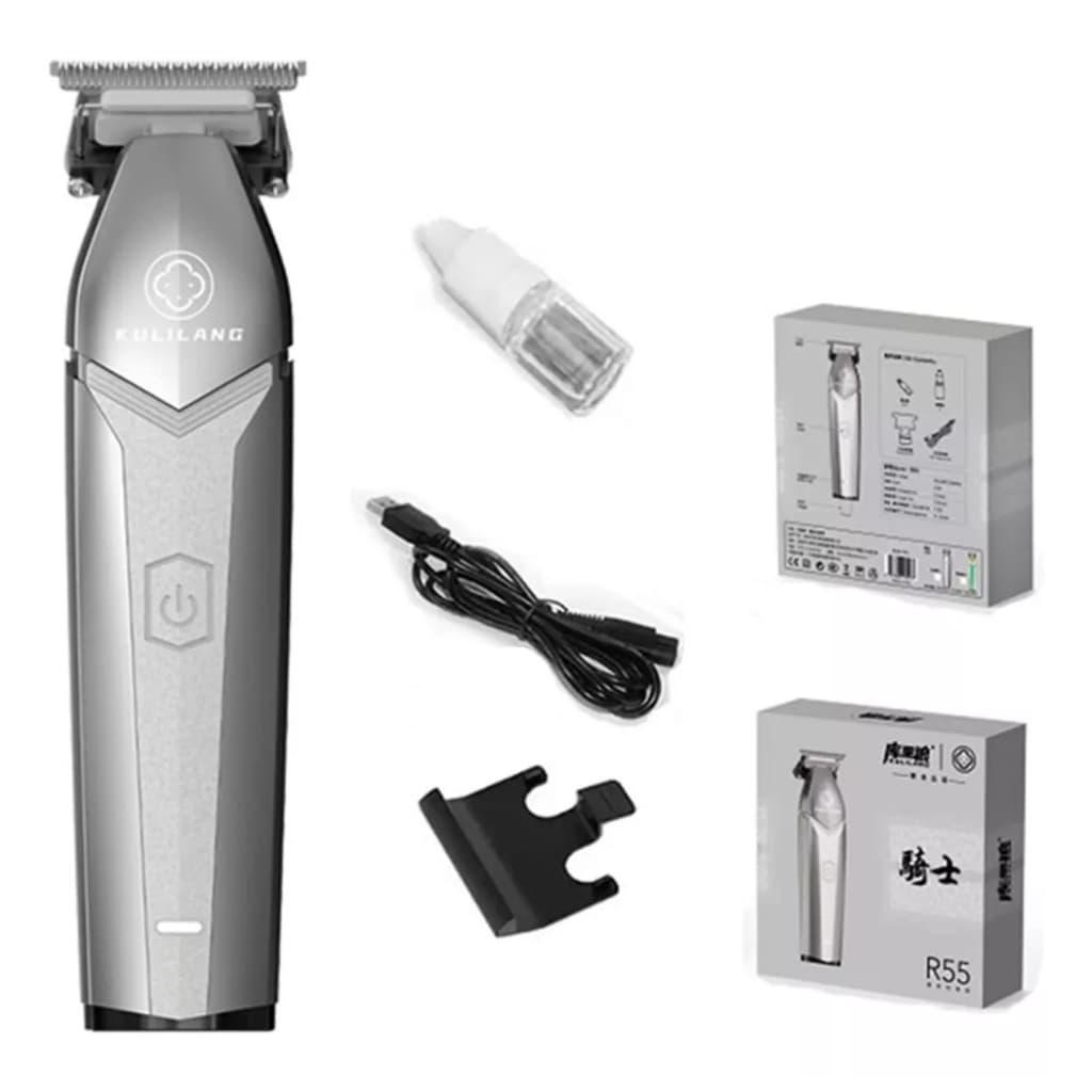 Maquina De Acabamento Kulilang R55 Prata Profissional Bivolt