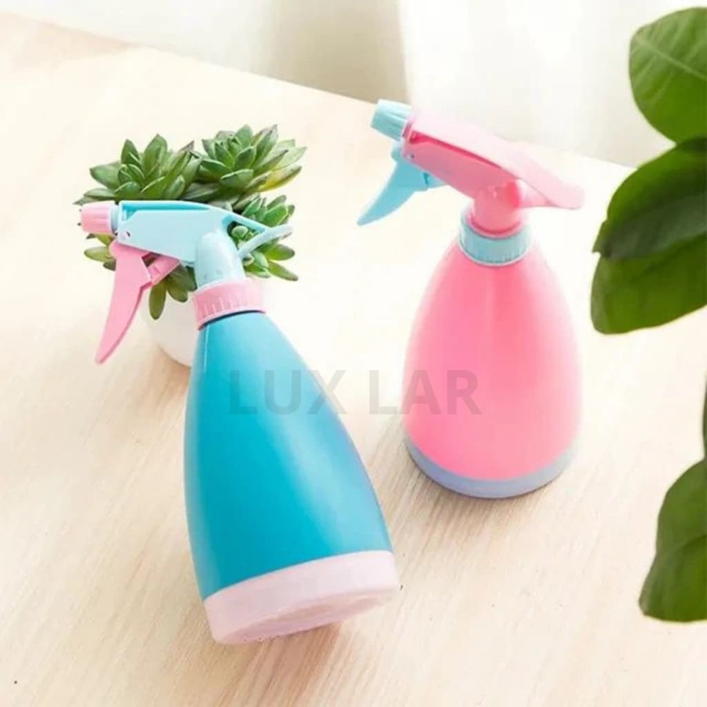 Borrifador Pulverizador Spray Plástico Manual 500ml Rosa Portátil