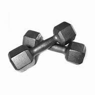Par de Halteres Sextavado 02Kg - Pintado - Academia/Musculação/Fisioterapia