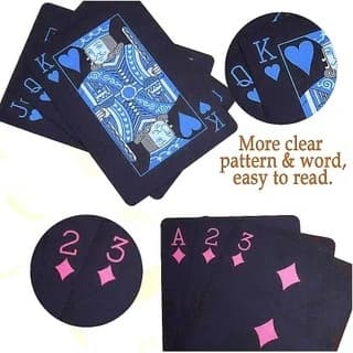 Baralho Black A Prova D'agua Fosco Preto - Truco Poker Dollar