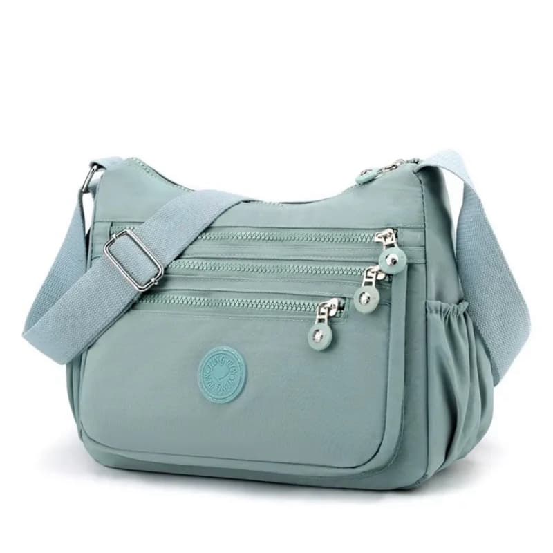 Bolsa Feminina Crossbody Nylon Estilo Versátil Com 5 Divisórias