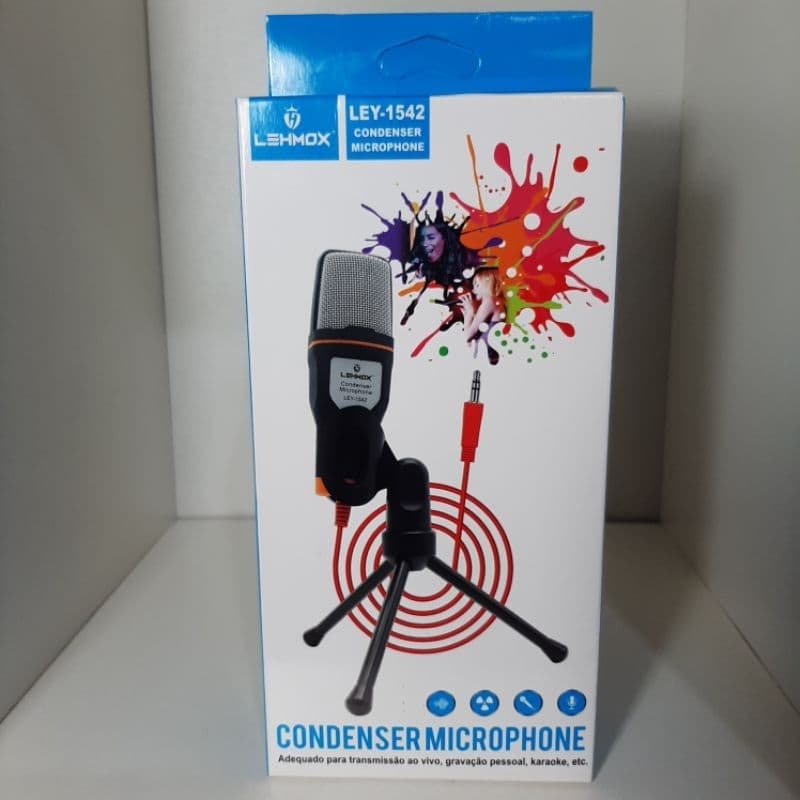 Microfone Condensador Alta Sensibilidade
