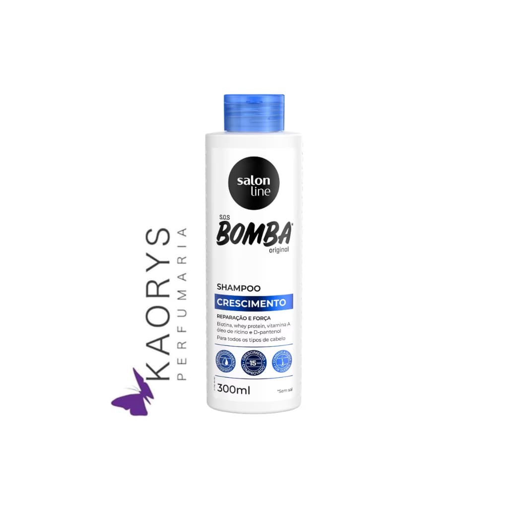 Shampoo Crescimento Reparação e Força Salon Line S.O.S Bomba Original 300ml