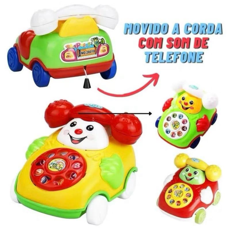 Telefone , Tel, A corda Com som, Brinquedo Infantil Música De Som,  Celular Educacional, Desenvolvimento Da Inteligência