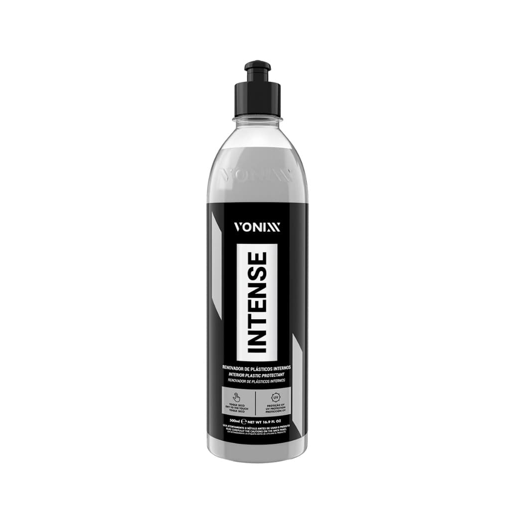 Vonixx Intense 500ml Revitalizador Automotivo para Plásticos Internos com Proteção Solar UV