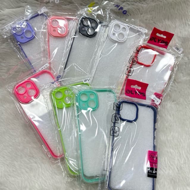 Capa Dupla Camada Com Borda Cor iPhone 16,iPhone 16Pro,iPhone 16Pro Max, iPhone XR