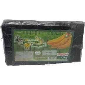 Bananada campista pacote de  1,2 kg lisa doce de banana docinho doces de festa
