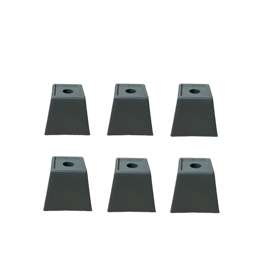 kit Pé plástico base Sofá, Moveis estabilizador resistente 4 unidades 5cm