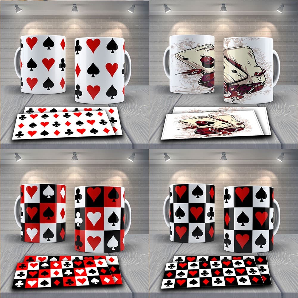 Caneca Xícara  Baralho Truco Naipes Personalizada Diversos Modelos  - OFERTA RELAMPÂGO!