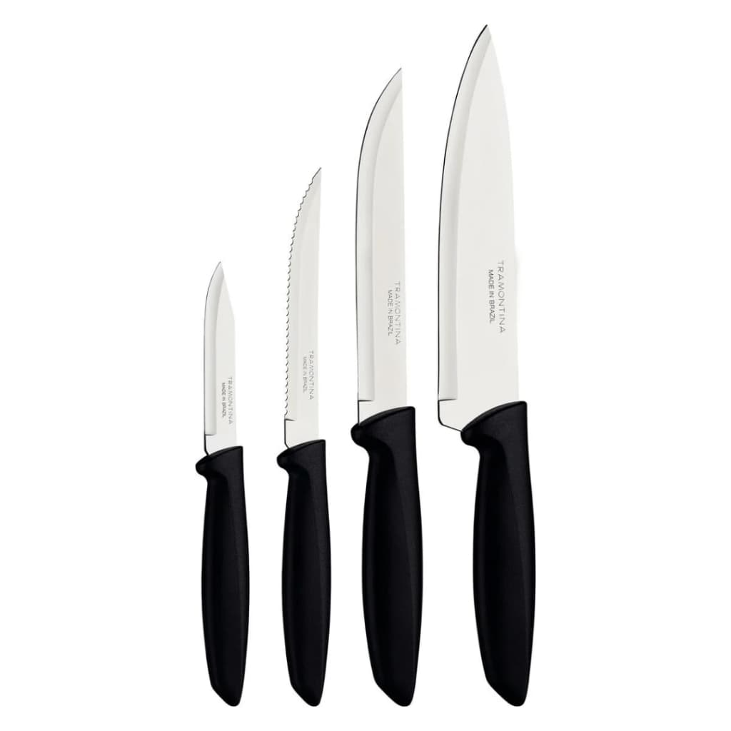 JOGO DE FACAS 4PCS PLENUS PRETO