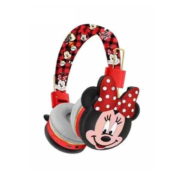 Fone De Ouvido Sem Fio Headset Tema Minnie Mouse Disney