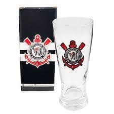 Copo De Vidro 300ml Corinthians Oficial Licenciado Santos