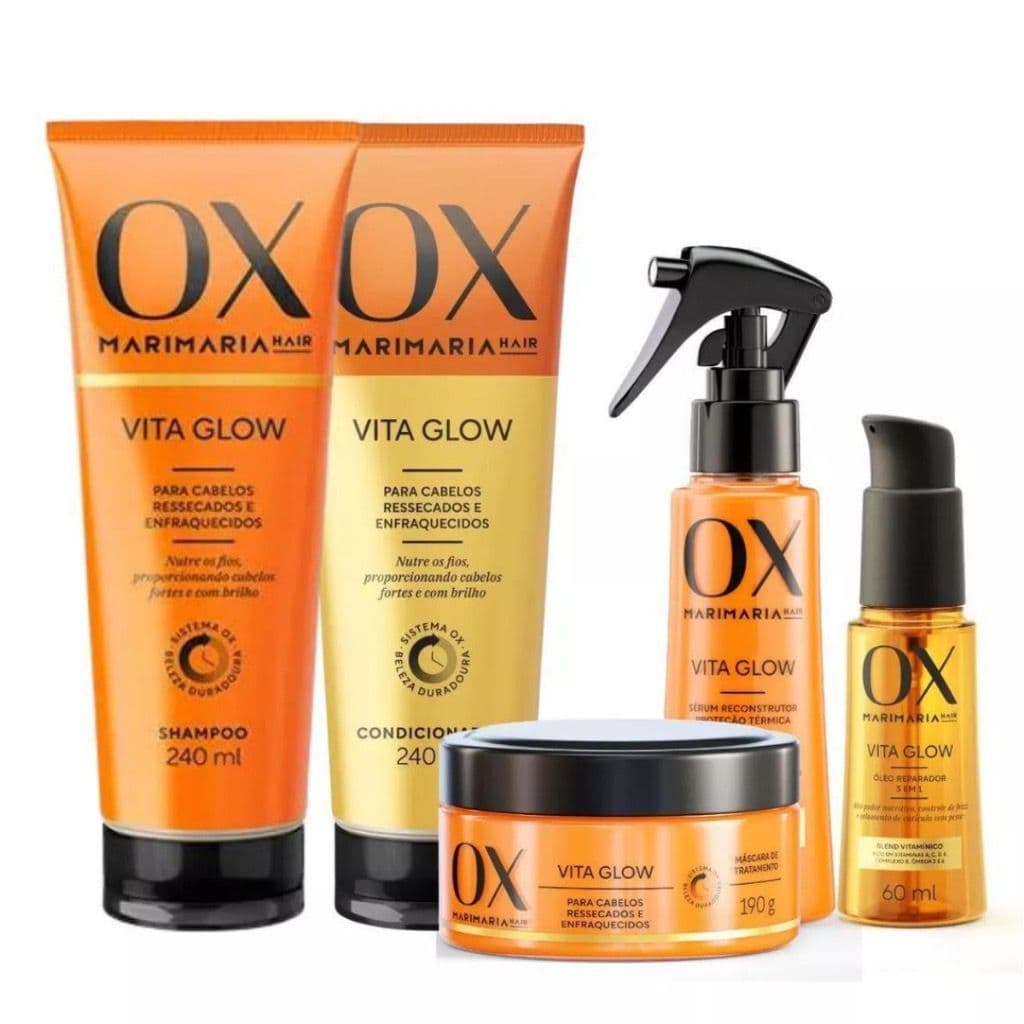 Linha Ox Mari Maria Vita Glow 240ml - Escolha seu Kit