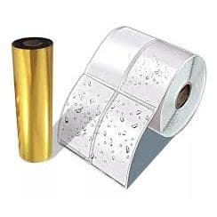 Etiqueta Bopp 60x40 adesiva aprova dagua mais 1 ribbon