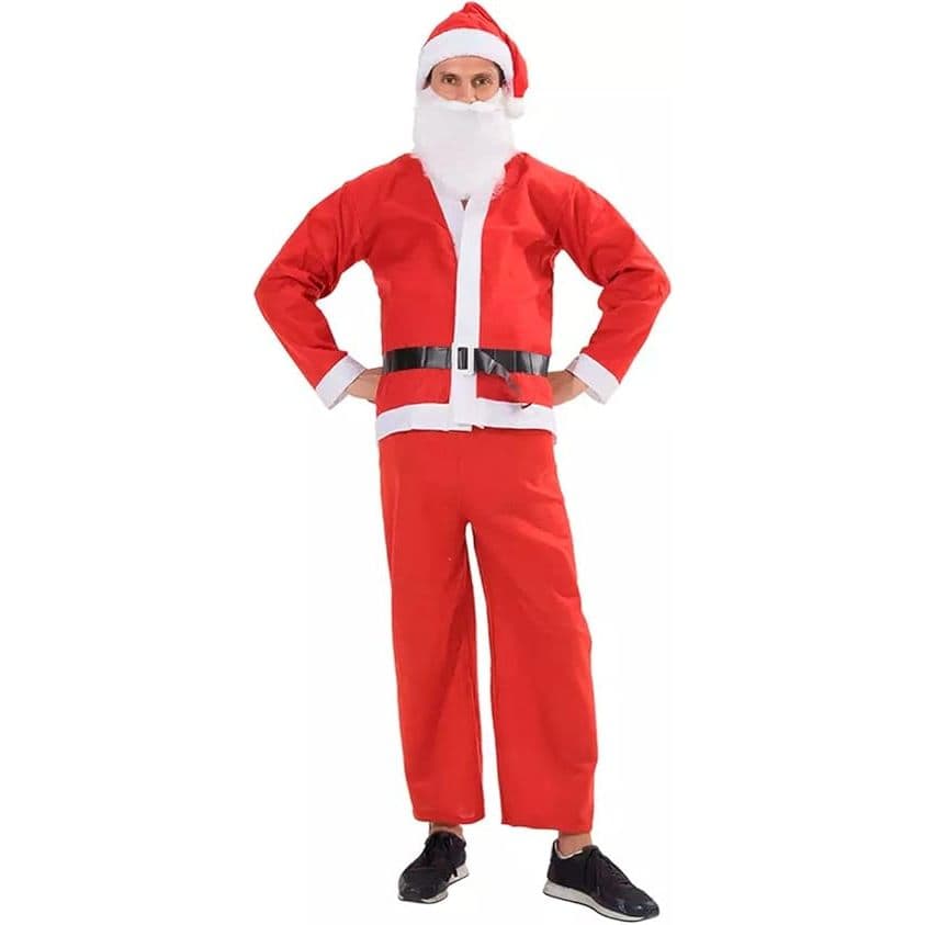 Roupa de Papai Noel fantasia adulto completa Original Natal