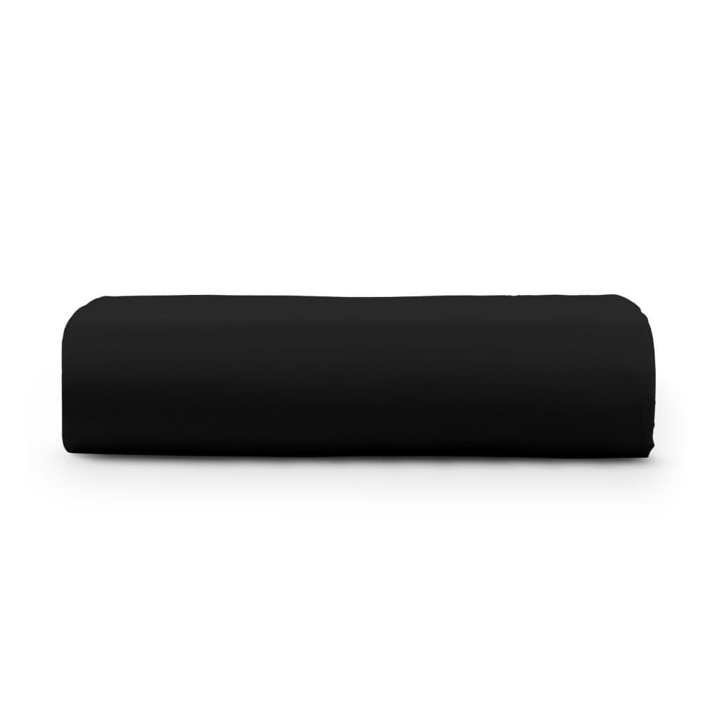 Lençol Solteiro Cama Posta 2,50m x 1,50m Avulso Sem Elástico Com Fios Egípcios Preto