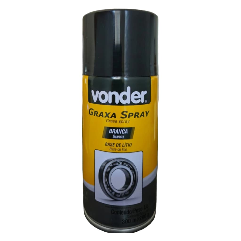 Graxa Branca em Spray Base de Lítio Vonder 300 ml