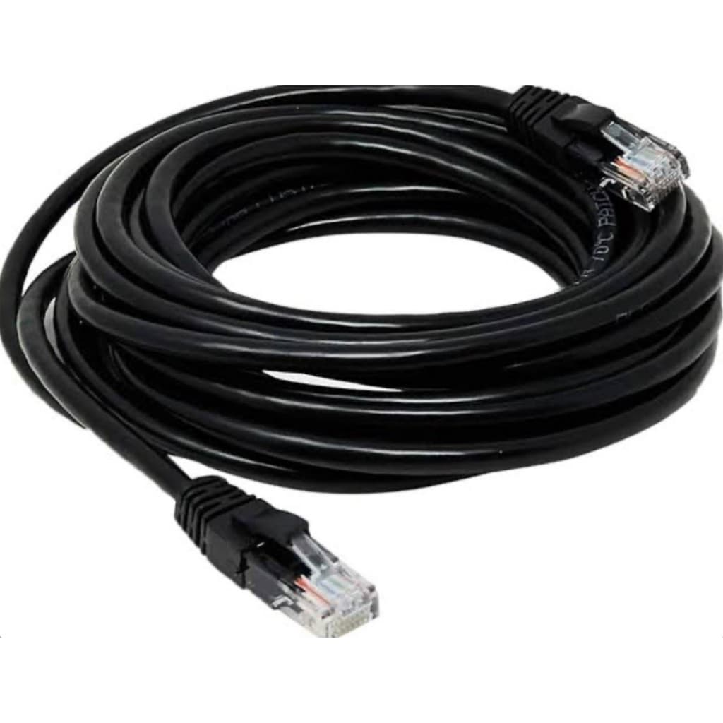 Cabo De Rede (CFTV) Antichama Cat5-E 24 AWG - PRETO - 5M, 10M, 15 E 20M