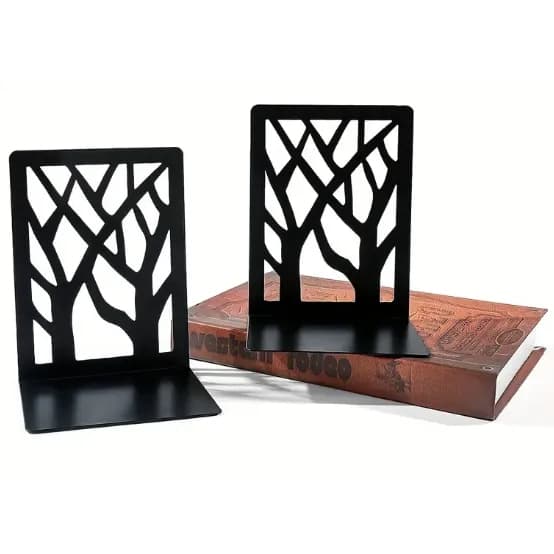 2 Suporte de Livros em forma de Arvore Decoração Estante Organizador de livros