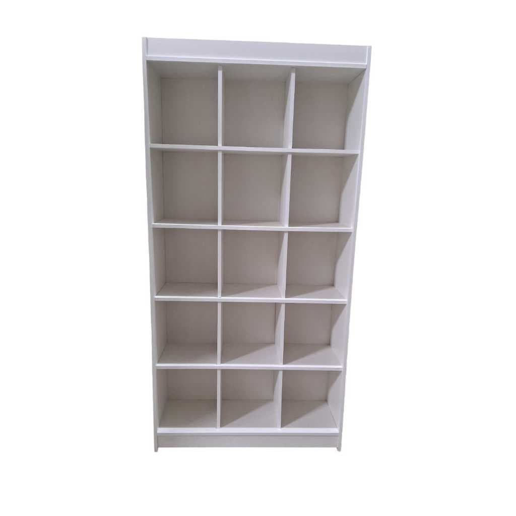 Estante Colméia Para Loja Adega Mercado Petshop ou até mesmo para sua casa escrito Branco tx MDF