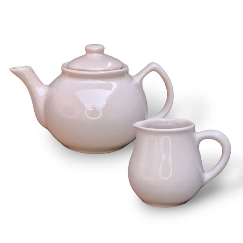Bule 700ml  + Jarra Leiteira 600ml em Cerâmica Colorida Cozinha Gourmet