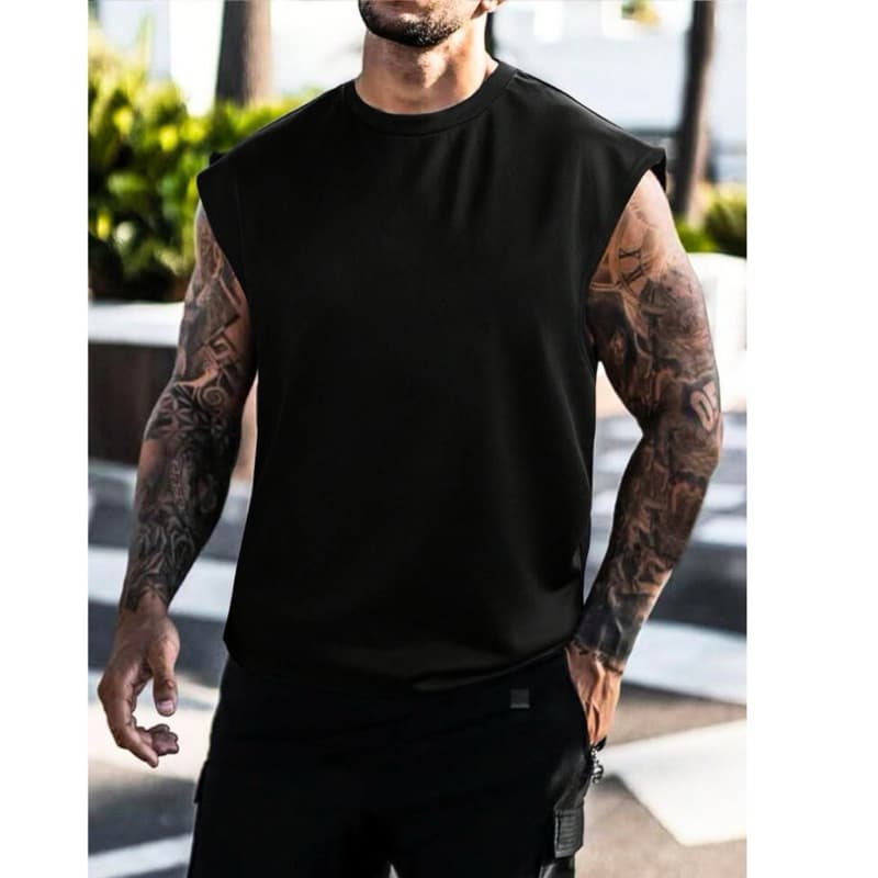 Camiseta Regata Oversized Treino Academia Skatistas Trap Algodão 30.1 Padrão Americano
