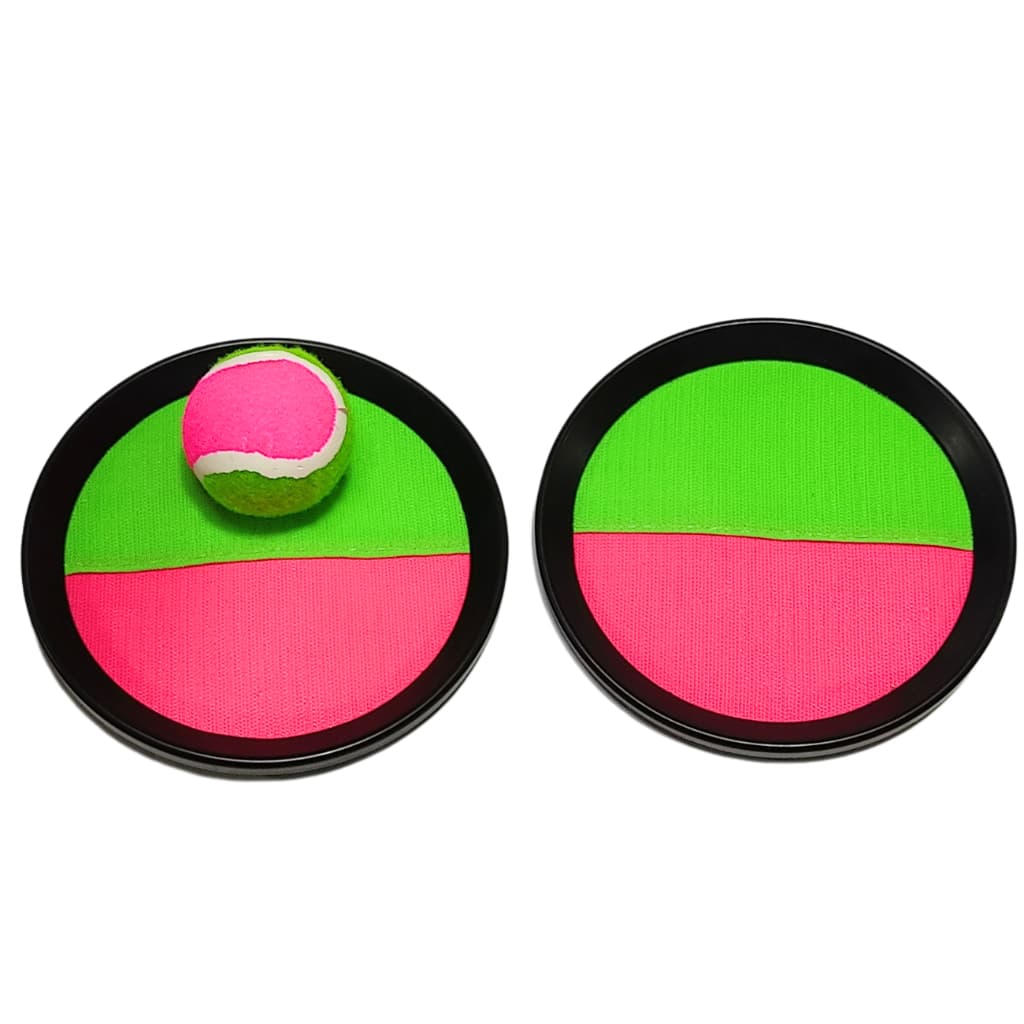 Kit 2 raquetes Velcro + Bola De Tênis Esporte Infantil Bate Gruda Frescobol
