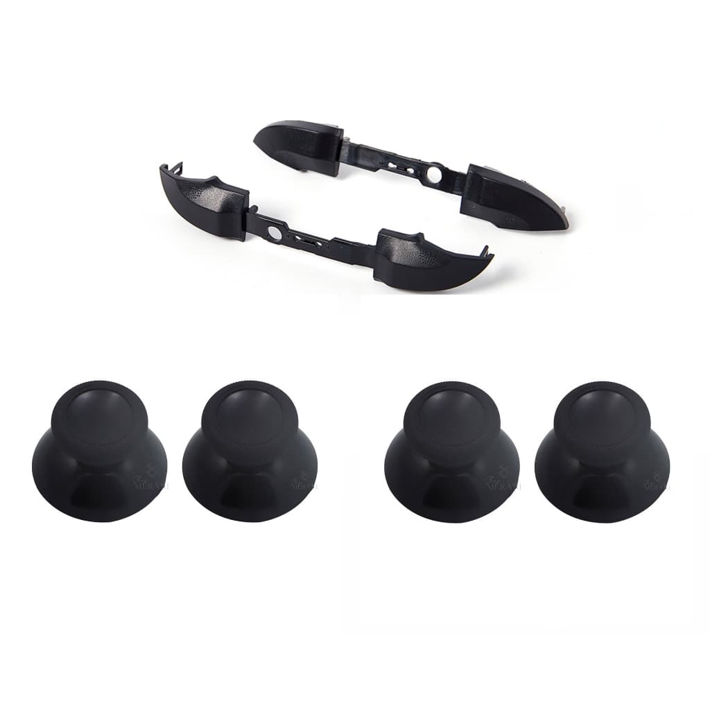 2 Botões Gatilhos RB LB pretos  + 4 Botões Analógicos ( Capa) preto para Controle Xbox Séries X S
