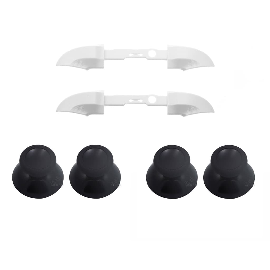 2 Botões Gatilho RB Lb brancos + 4 Botões Capa analógicos para controle Xbox Séries X S