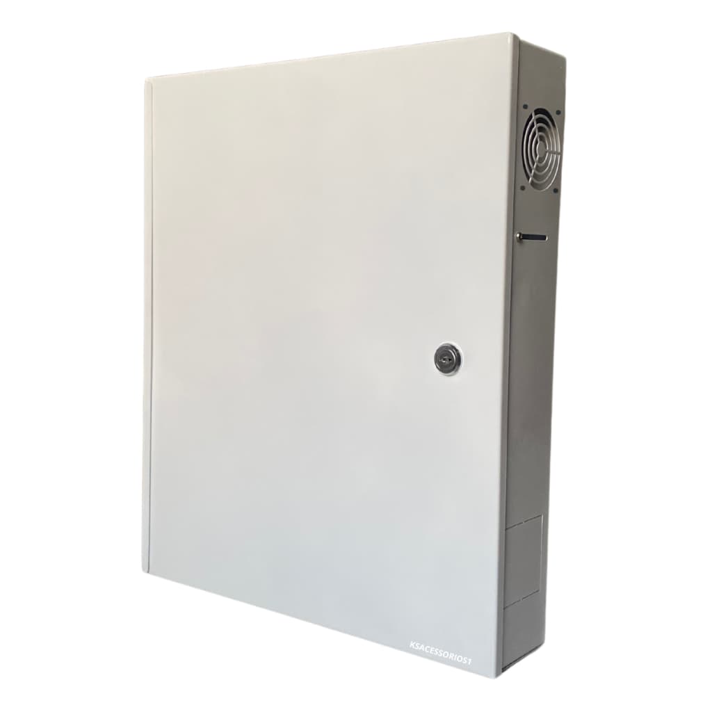 Rack Vertical Caixa Metálica Caixa Organizadora Para Dvr Nvr Cftv Fonte e Câmera
