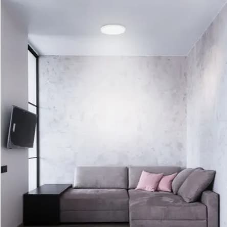 Kit com 3 Paineis Plafon LED Embutir Redondo 24W Frio alumínio iluminação residencial comercial