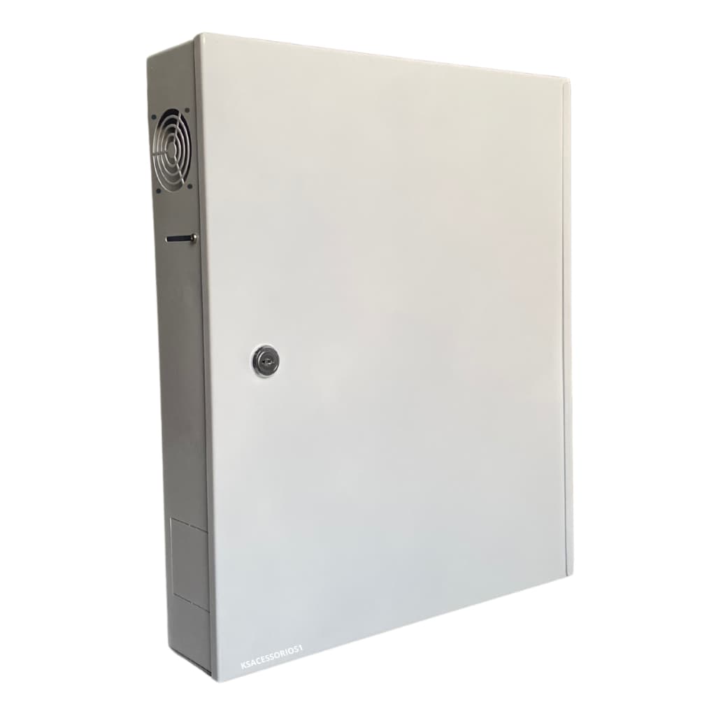 Rack Vertical Caixa Organizadora Caixa Metálica Para Dvr Nvr Cftv Fonte e Câmera