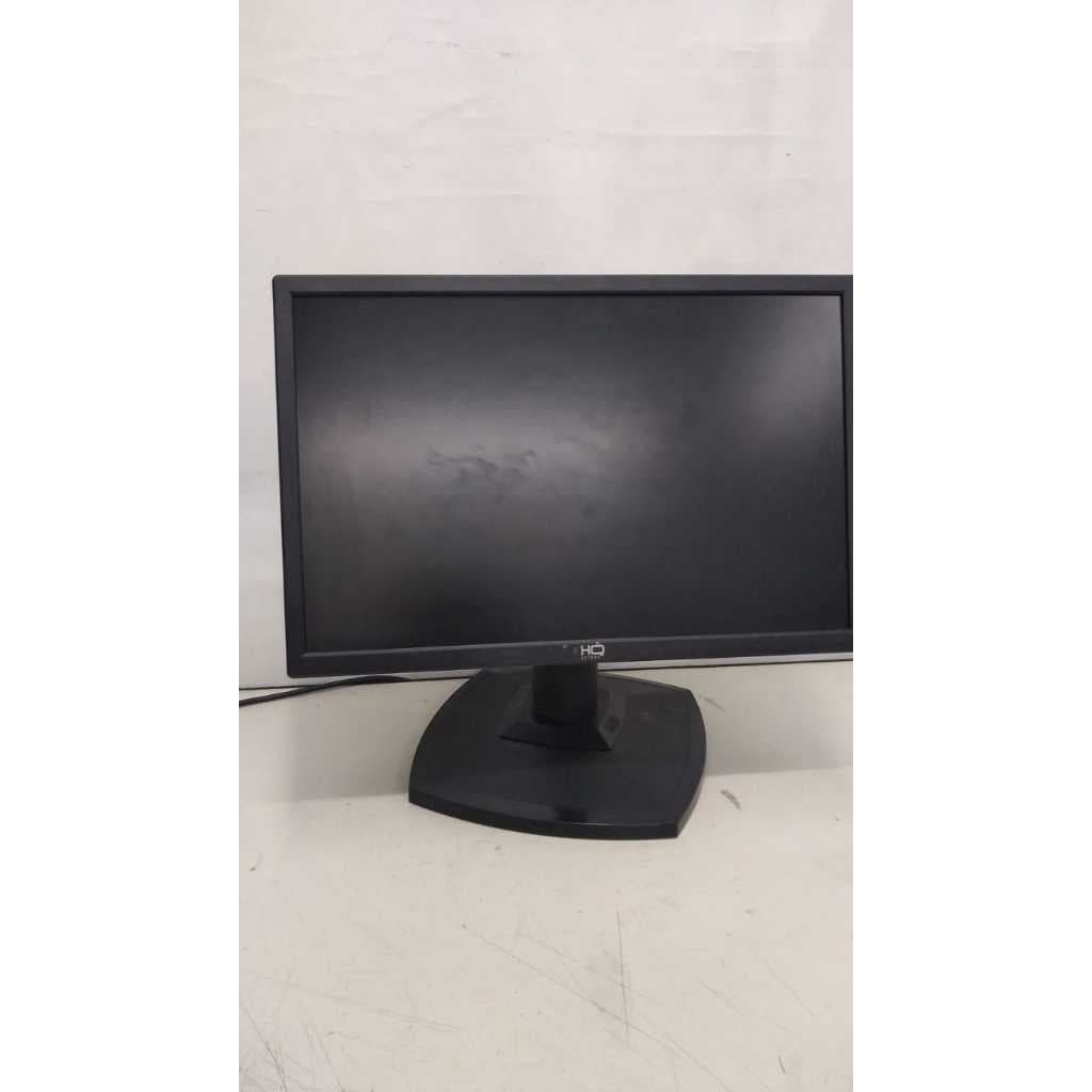 Monitor LED 19.5 HQ Screen HDMI Preto Modelo 195HQLED Usado MANCHAS NA TELA