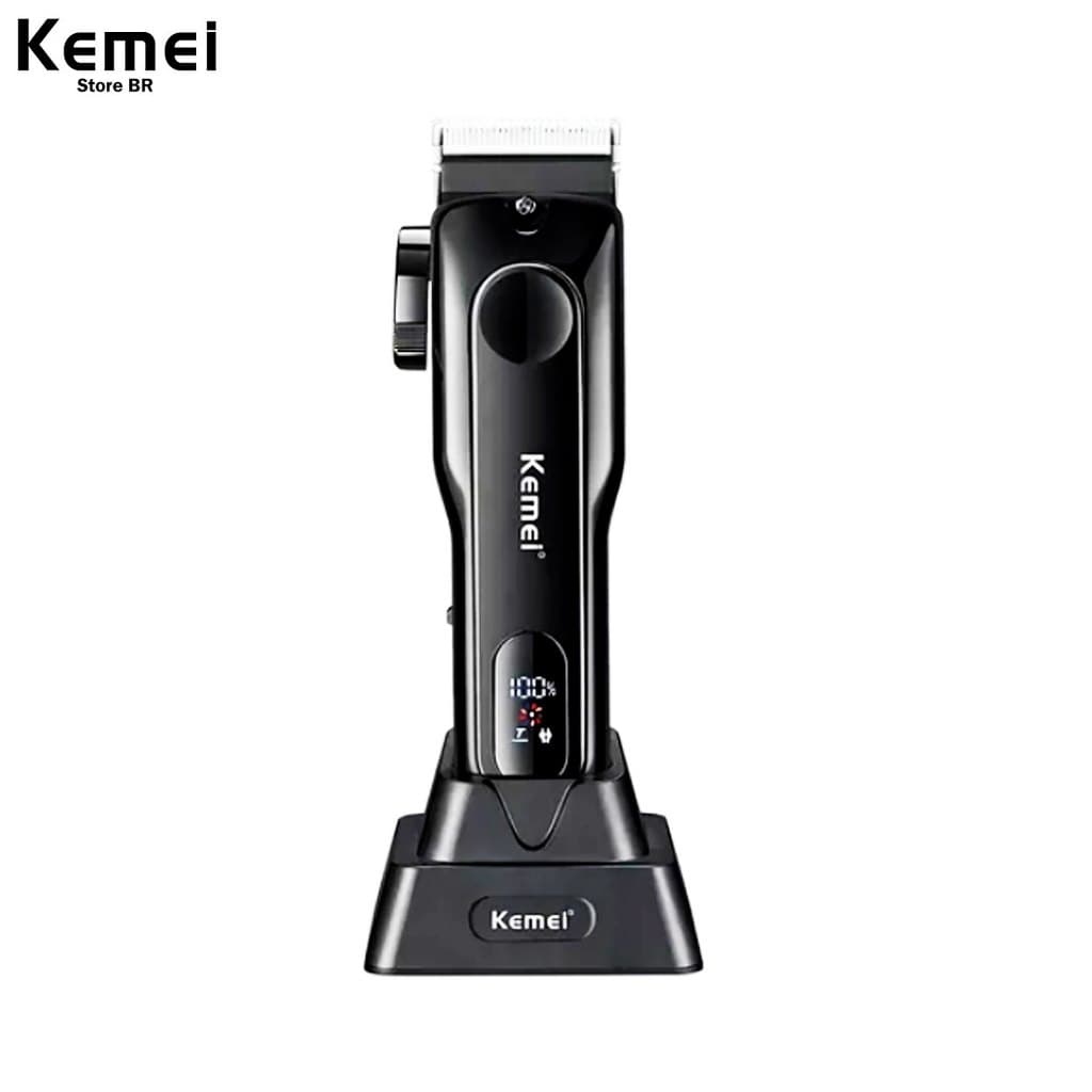 KM 5082 máquina de cortar cabelo profissional usb recarregável máquina de cortar cabelo elétrica