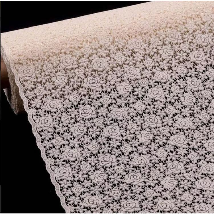 Caminho De Mesa Renda Trilho Rendado Plástico Pvc 1,50x0,50