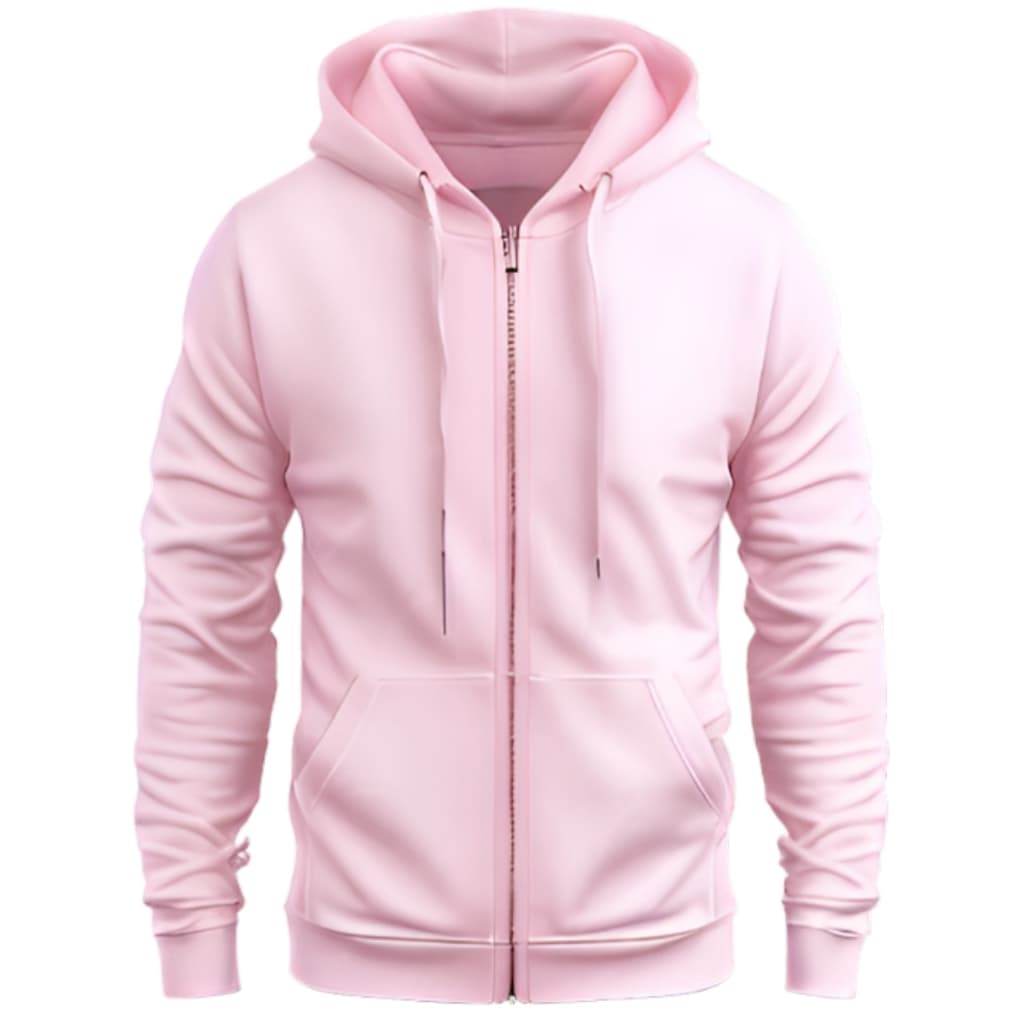 Moletom Masculino Ziper Com Bolso Canguru E Capuz Jaqueta