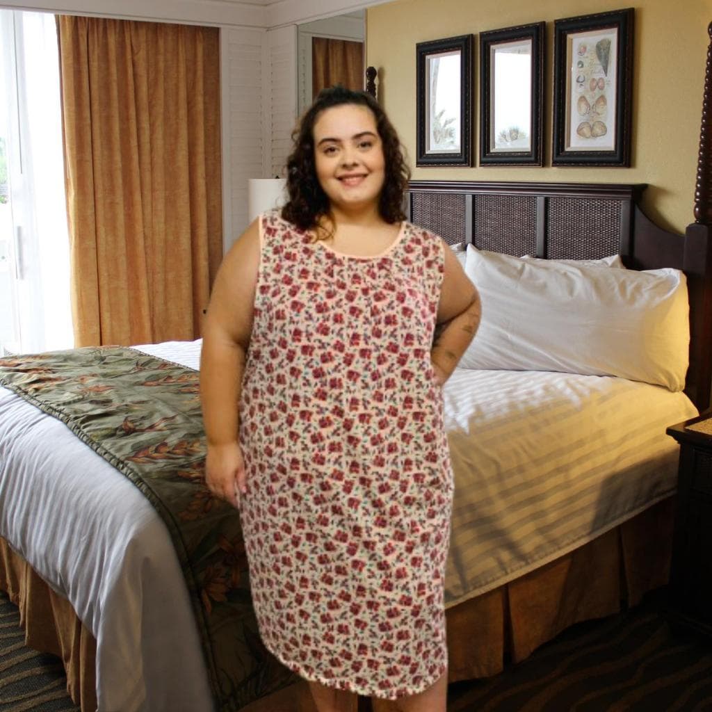 Camisola Extra Grande Plus Size Feminina Estampada Regata EXGG
