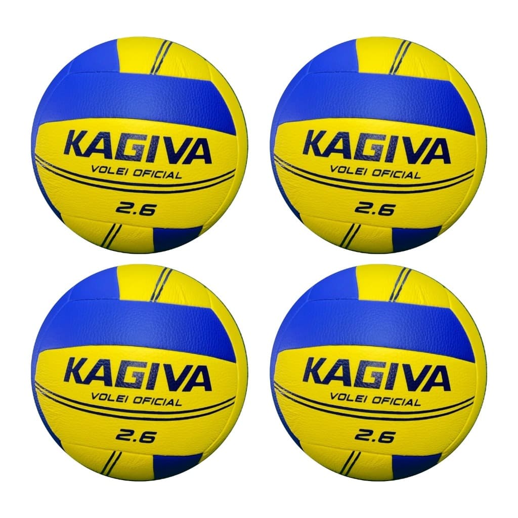Kit Bola De Vôlei Kagiva 2.6 Super Macia 4 Bolas Voleibol