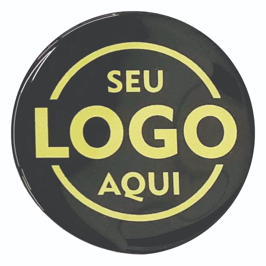 Adesivo Resinado Personalizado 7Cm Logotipo C/ 15 un Redondo