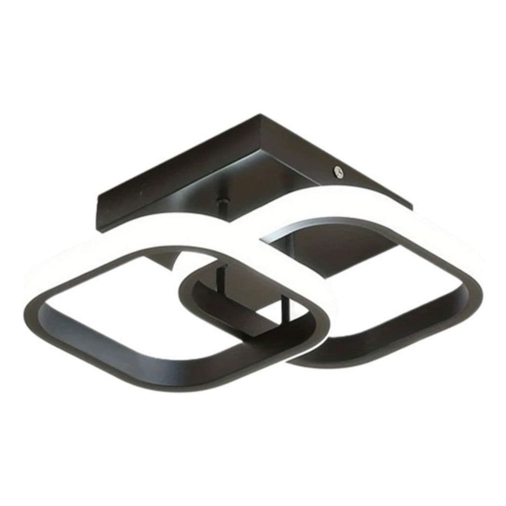 Luminária De Led Sobrepor Moderna Elegante 22w Dupla
